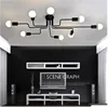Multiple Rod Wrought Iron Chandelier for Living Room Vintage Lights Industrial Loft Nordic Home Lighting Fixtures ► Photo 1/6