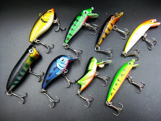 30pcs Fishing Lures Crankbait Bass Minnow Hooks Crank Bait Poper Hard  Plastic Wobler Lures Topwater Lure Set - AliExpress