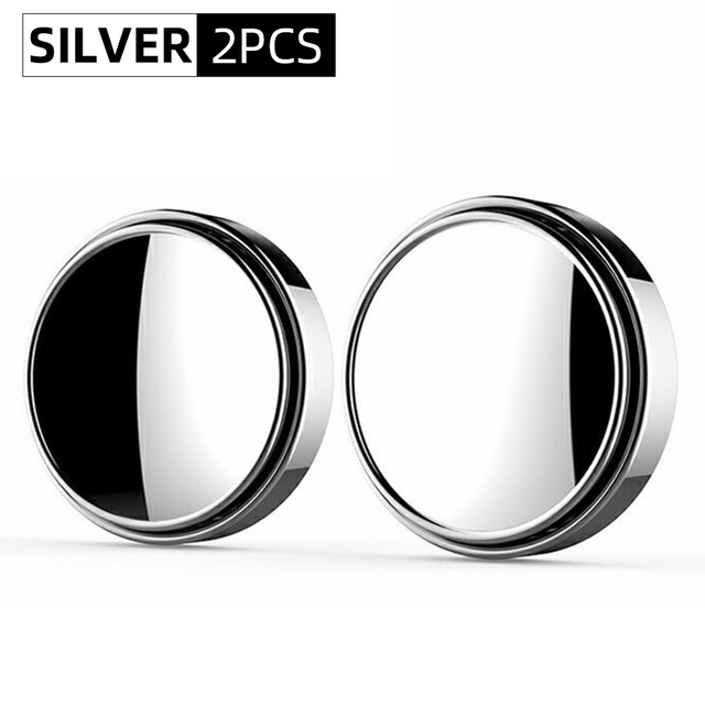 Reversing Small Round Mirror 360 Degree Adjustable Wide-Angle View Assist Blind Spot Mirror Car HD Convex Reflective Mirror