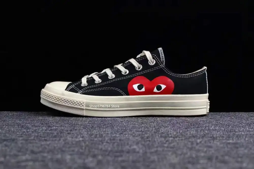 Классическая игра Converse all star CDG x 1970s; Повседневная обувь для отдыха на высоких и низких каблуках; Обувь унисекс; Высокое качество; Парусиновая обувь для скейтборда|Катание на скейтборде| | АлиЭкспресс