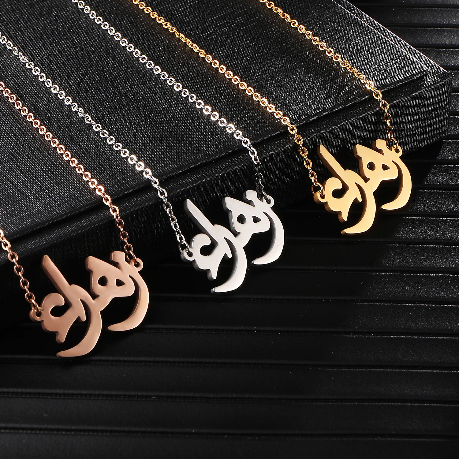 

Old English Style Name Jewelry Custom Name Necklace Personalized Name Necklace Customized Nameplate Necklace For Women