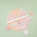 Girl Beauty House T Pants Set Sexy Bra Underwear Set Transparent Ultra Thin  No Steel Ring French Bra Triangle Thong Q0705 From 9,46 €