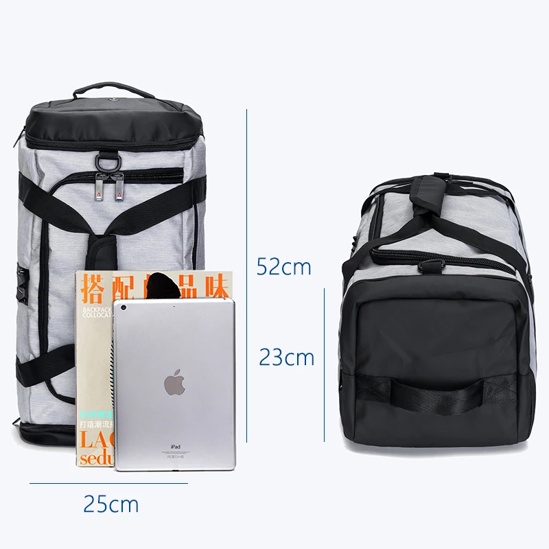 OZUKO, многофункциональный большой вместимости, мужская сумка для путешествий, водонепроницаемая, Оксфорд, сумка для багажа, сумки для путешествий, сумки для путешествий