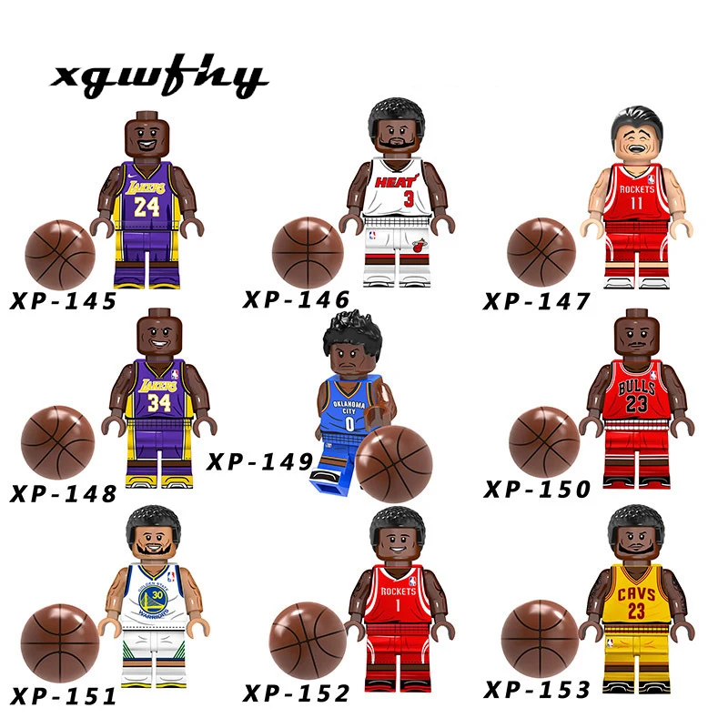 

hot Jordan Kobe Lebron James Wade Curry Basketball Einzel Mini Mann Bausteine Ziegel Spielzeug Kompatibel Mit goingLy JM206