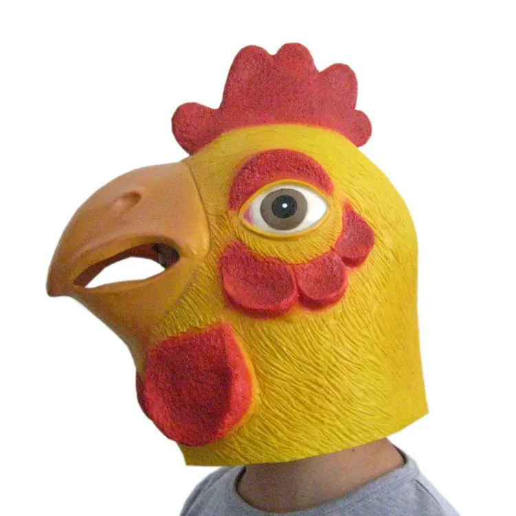 

Halloween Dance Mask Export Europe And America Party Performance Props Cock Head Mask Chicken Head Mask