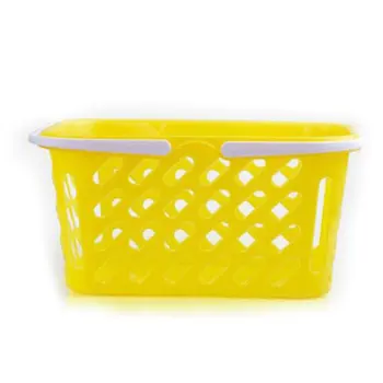 

Children's play house toy accessories plastic fishing cutlery accessories toy basket children's storage basket 1 random delivery
