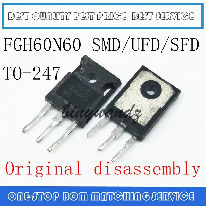 5 шт. 10 FGH60N60 FGH60N60SFD FGH60N60UFD FGH60N60SMD TO 247 оригинальная разборка|Запасные части| |
