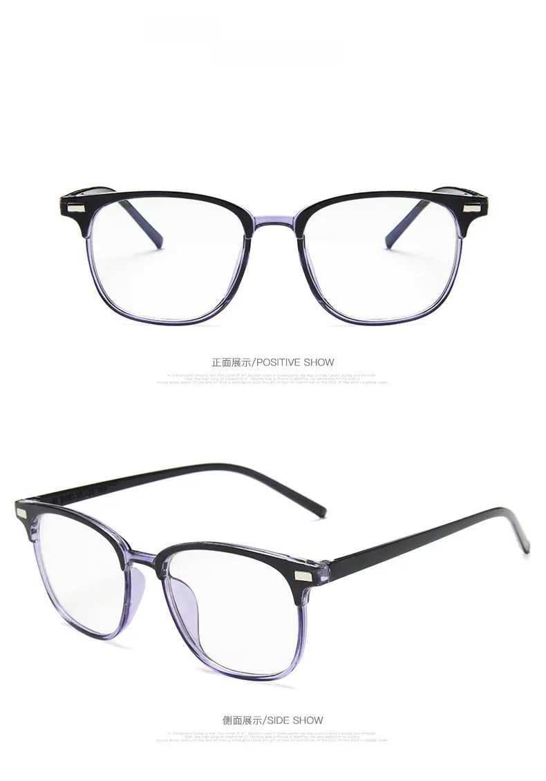Антибликовые квадратные очки, оправа для женщин и мужчин, прозрачные оптические очки, Ретро стиль, синий светильник, блокирующие очки, компьютерные очки