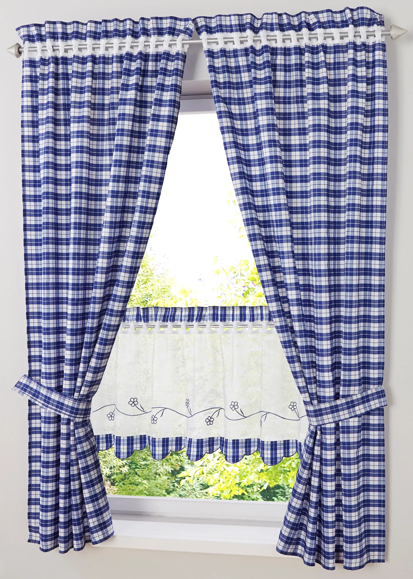 Window Curtain Living Room Woven Built-in Polyester / Cotton Sheer Floral Roman Curtains Lower Open | Дом и сад