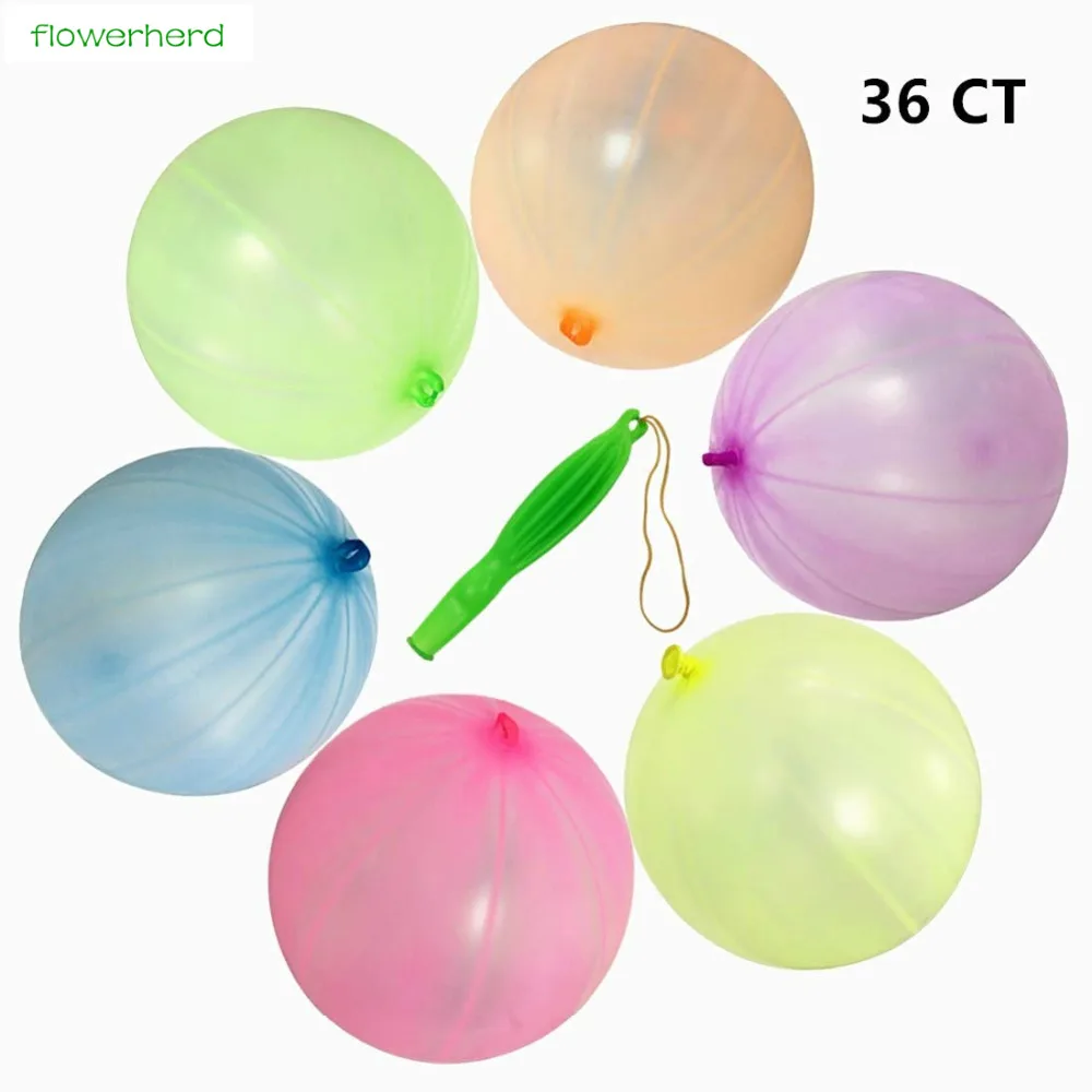 Flowerherd 36PCS Punch Balls 12" Round Punching Balloons Punch Balloon
