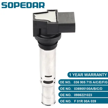 

SOPEDAR 036 905 715 F Car lgnition Coil for VW Golf IV JETTA Bora POLO Skoda PRAKTIK FABIA YETI SUPERB 1.4T 1.6L 036905715G