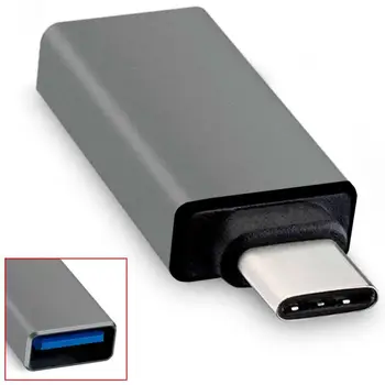 

OcioDual Adapter USB Type C 3.1 OTG for Samsung Galaxy S10/S9/S8/Plus/Note 9/8 gray Adapter Xiaomi My 9/8/6/6X/A2/A1/Max 3 9