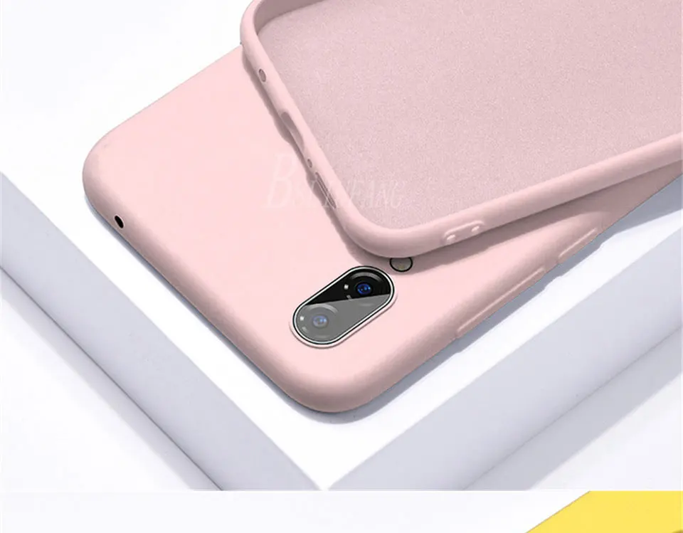Силиконовый однотонный Цвет чехол для samsung Galaxy A40 A50 A70 M10 M20 M30 J4 J6 J8 A750 A6 плюс Note 8, 9, 10, S8 S9 S10 плюс S10E