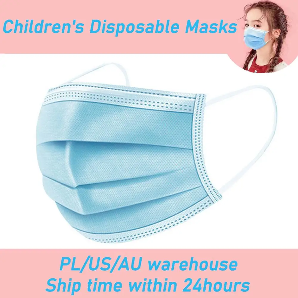 

Children's 3-layer disposable masks High efficiency filtration 3D fitting design Light and breathable 25 pcs/bag
