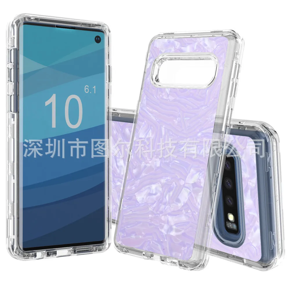 Стиль SAMSUNG S10 plus чехол для телефона Три в одном ТПУ+ ПК эпоксидный ударопрочный защитный чехол применимый S10e