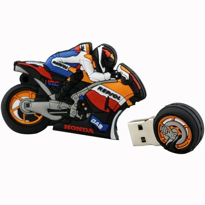 Крутой мальчик мотоцикл креативные напоминалки флешки 32GB 256GB флешки 64 4 8 16 256 gb USB2.0 флеш-накопитель USB