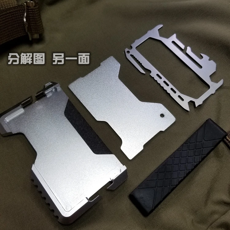 FanFans Hard Warrior DANGO Metal Clamp EDC Wallet Tactical Multifunctional Wallet Clasp Equipment