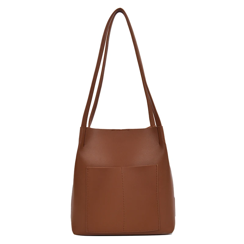 

Multifunctional Side Pocket Set Ladies Dual use Messenger Bag Pu Leather Shoulder Bag Large Capacity Ladies Travel Shopping Bags