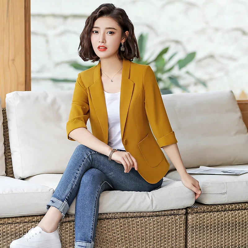 

Pink Small Suit WOMEN'S Coat 2019 Spring And Autumn Korean-style Online Celebrity Elegant Fashion Slim Fit Slimming Casual CHIC
