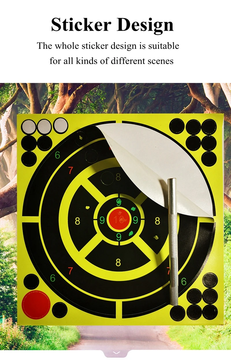 7 inch Shooting Targets, 30 & 60 & 100 Adhesive Shooting Targets