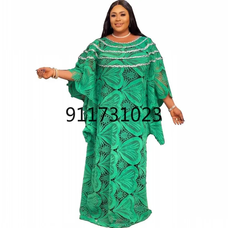 African Dresses for Women Summer 2022 African Women Polyester Short Sleeve Plus Size Long Dress African Robes African Clothes african attire for women