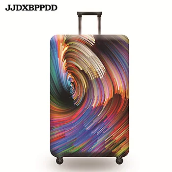 

JJDXBPPDD Thicker Blue City Luggage Cover Travel Suitcase Protective Cover for Trunk Case Apply to 19''-32'' Suitcase Cover