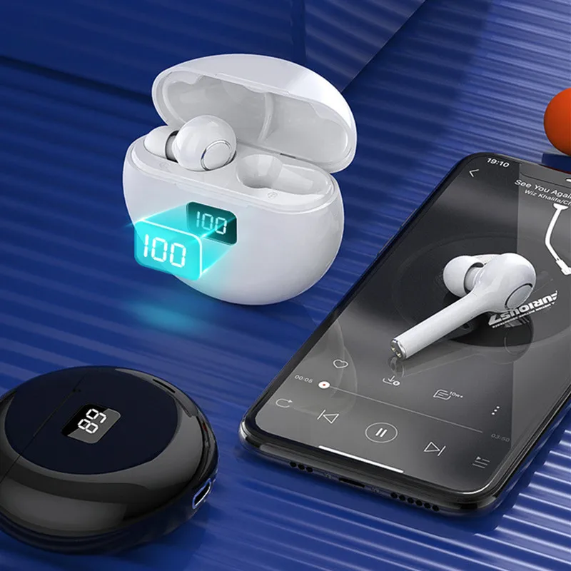 Earphone Headset Wireless Bluetooth TWS LED Digital Display Auriculares Fone De Ouvido 5 0 HD Call HIFI Earbuds Noise Reduction