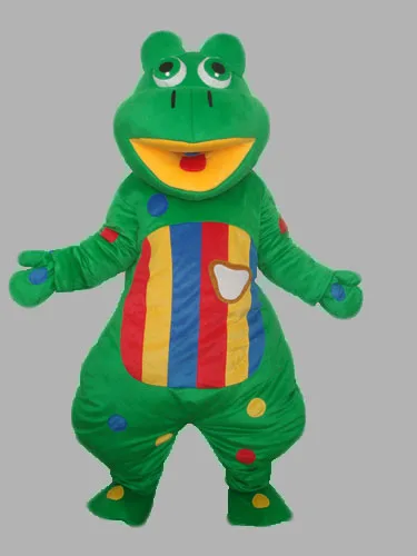 Multicolor Frog Cosplay Mascot Costume For Adults