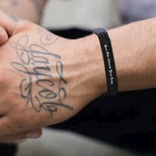 Персонализированные Мужчины браслет из нержавеющей стали специальные пары юбилей день рождения Валентина подарок