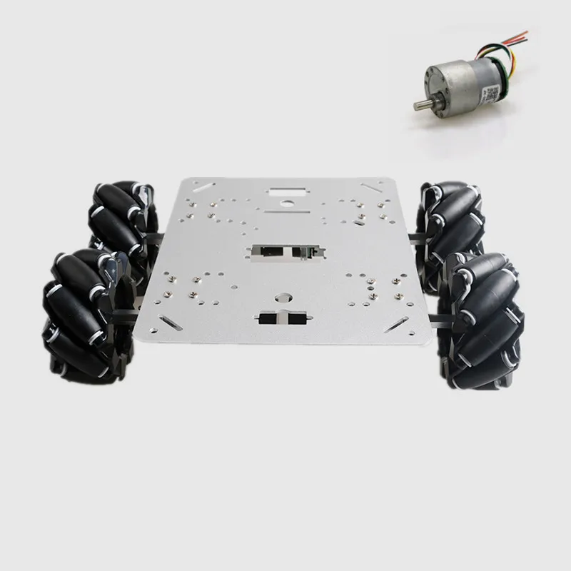 37gb-520 motor 80 мм Mecanum колеса металлические 4WD шасси автомобиля с Mecanum колеса умный робот автомобильные шасси с универсальным колесом DIY Набор автомобилей - Цвет: 37gb-520 motor