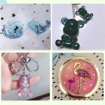 

45 Colors Resin Pigment Mica Powder Glitters Sequains Nail Art Jewelry Making 53CB