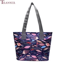 Transer модные женские сумки тканевая Холщовая Сумка-тоут с принтом темного леса хозяйственная дорожная Женская эко многоразовая сумка-шоппер