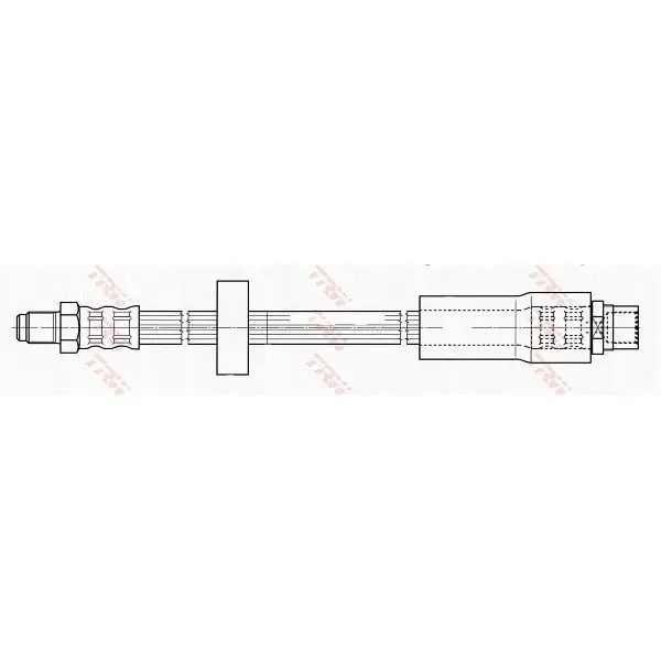 Шланг торм. зад. L 323\ Audi A6 2.0TFSI-4.2FSI/2.0TDI/3.0TDI 04