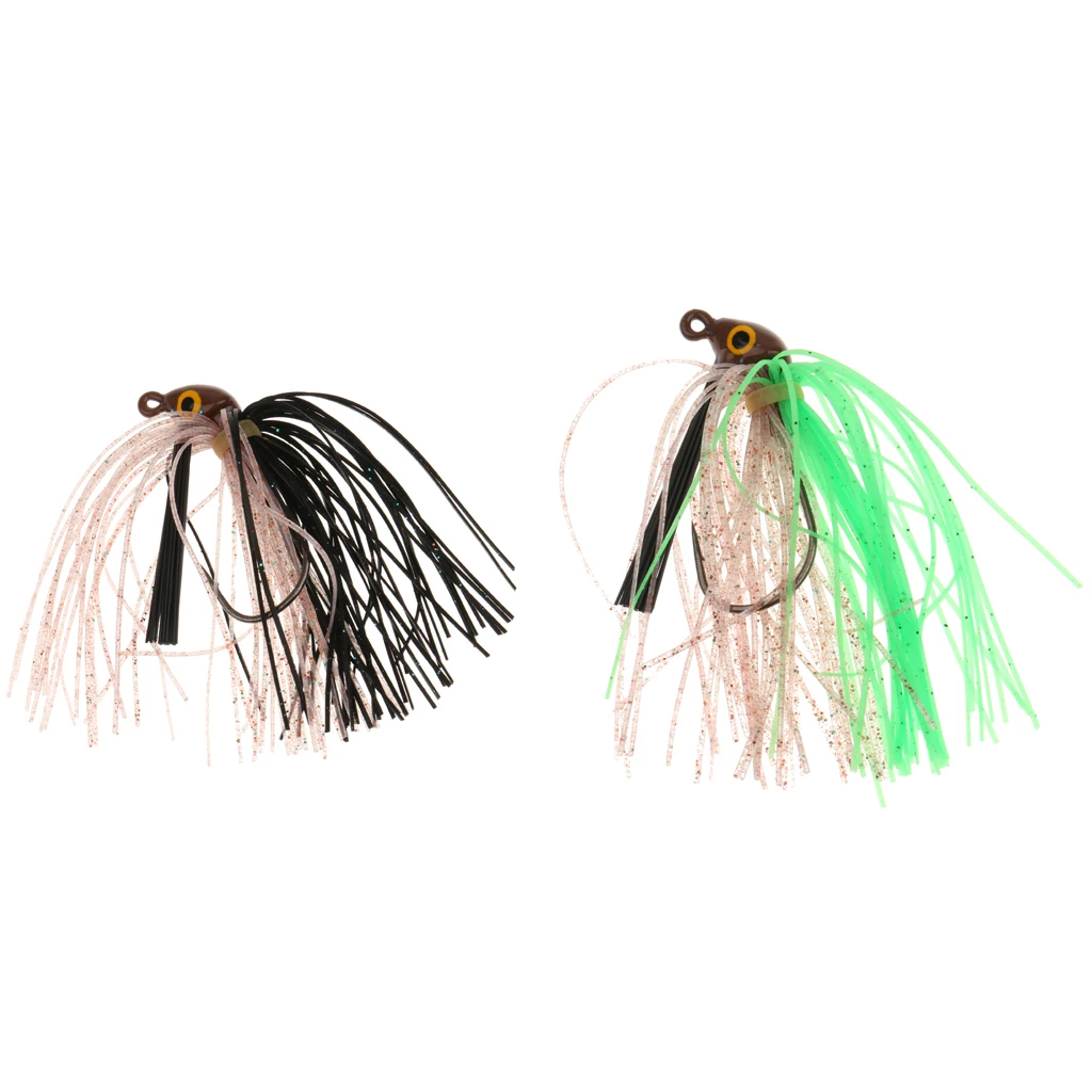  Assorted Color Fishing Lures Baits Spin Swim Bass Jigs 4.6cm Carbon Steel Ho