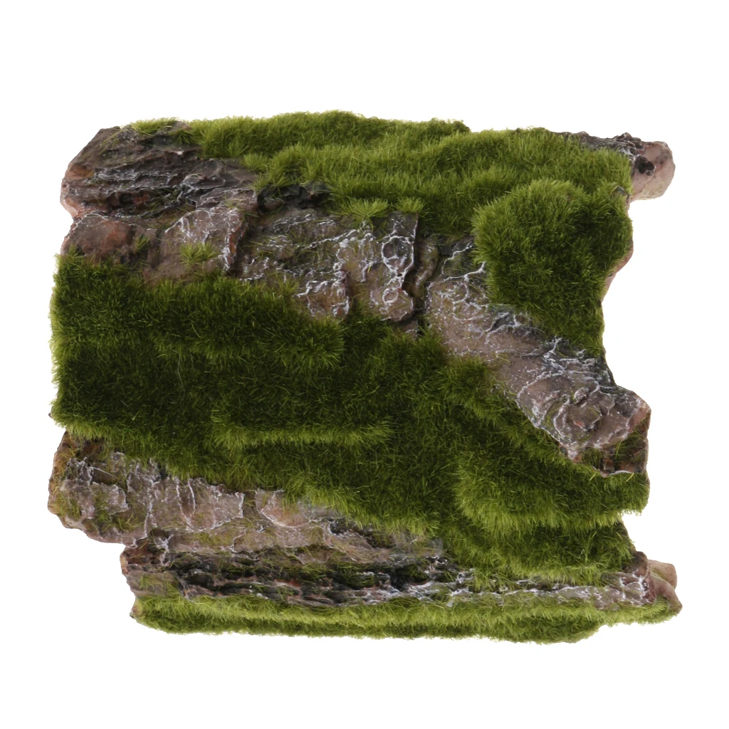 Tree Bark Bends Fish Shrimp Cave Reptile Decoration Fish Tank Ornaments for Reptile Small Animals Tortoise Frog Terrapin Gecko