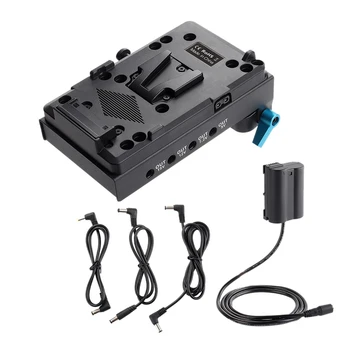 

V-Lock Battery Plate Adapter EN-EL15 Dummy Battery Adapter for BMCC BMPCC Nikon D850 D800 for Monitor Audio Divider