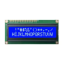 16x2 Character LCD Display Module with I2C Interface - Blue/Yellow Green Screen (1602LCD Blue)