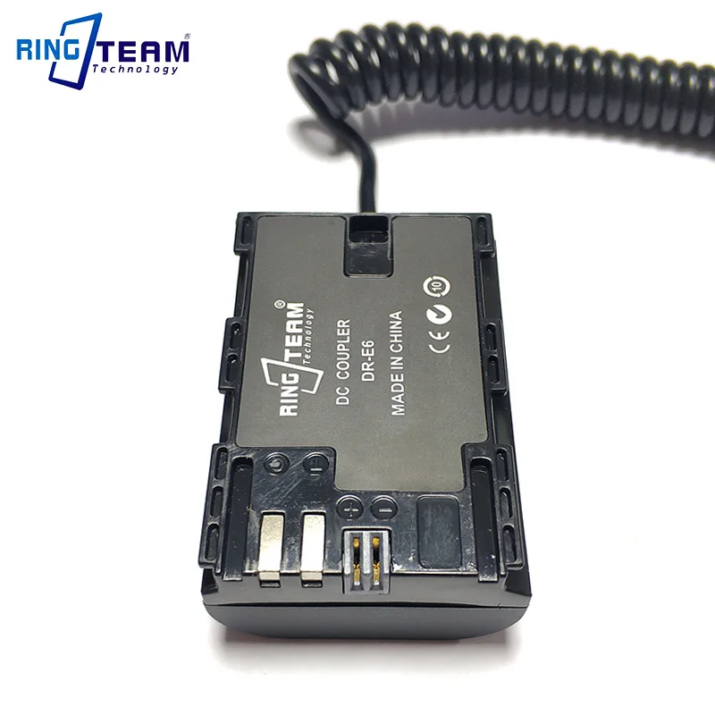 

DR-E6 DC Coupler LP-E6 Dummy battery Fits BMPCC4K BMPCC 4K BMD Blackmagic Micro Cinema Camera Video Assist Holder SmallHD Mon