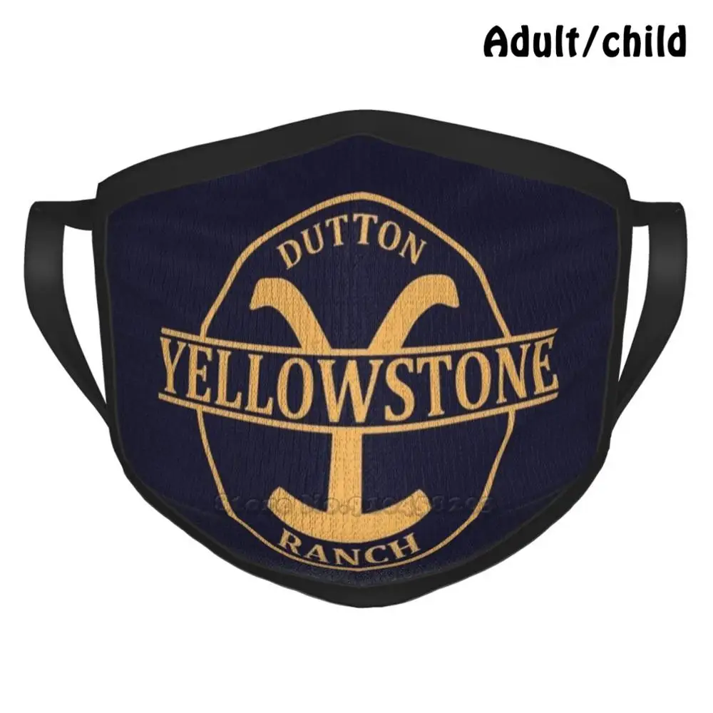 Многоразовая маска для лица с защитой от пыли Yellowstone Dutton ранчо Монтана |