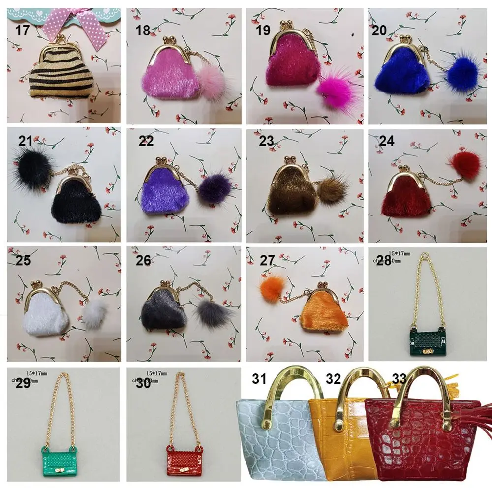 Figuren Puppenhaus Maßstab 1:6 Puppenhaus Miniatur Puppe Mode Geldb Rse Tote Tasche J 808569