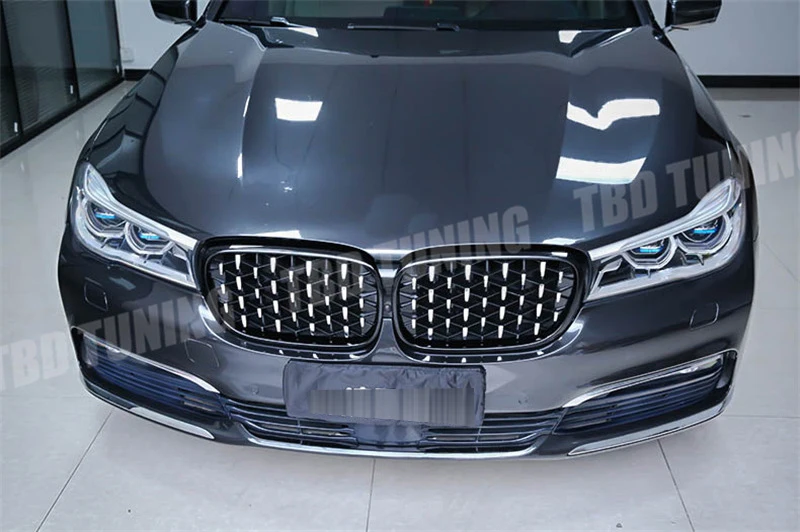 Передние грили для BMW 7 серии G11 G12 730 Li 740Li 750Li метеоритный Душ Стиль Kindey решетка декоративные аксессуары