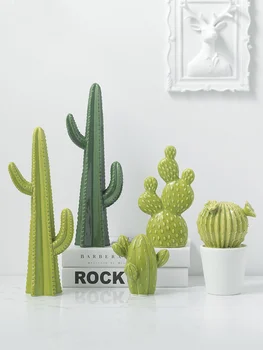 

NORDIC STYLE CACTUS CERAMICS DECORATION PERSONALITY CREATIVE OFFICE LIVING ROOM HOME CERAMIC PLANTS DESKTOP DECORATIONS