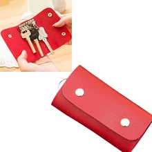 Модные подарки, держатель для ключей, органайзер, менеджер, лакированная кожа, пряжка, чехол-бумажник для ключей, автомобильный брелок для женщин и мужчин