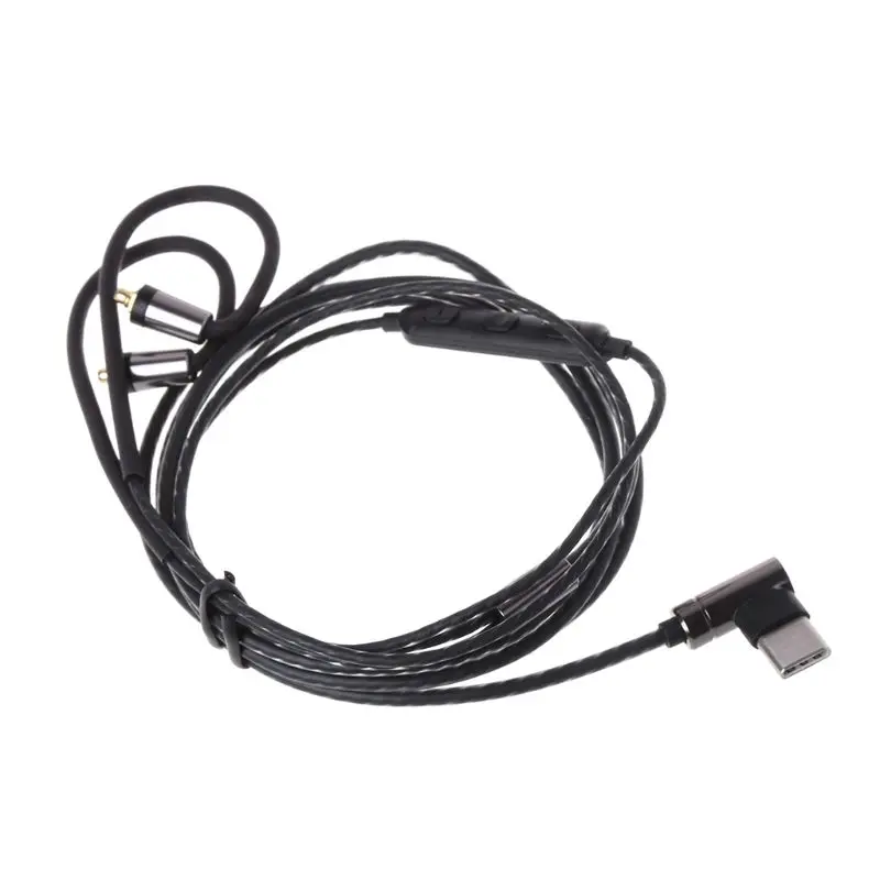 bending plug MMCX Тип с аудиокабелем для наушников с микрофоном для Shure наушники SE215/315/535/846/425 634A - Цвет: bending plug