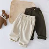 MILANCEL 2024 Spring Autumn Solid Kids Boys Straight Pants Fashion Children Clothing Trousers Brief Jeans for 1-6 Years 1