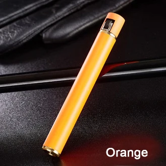 Orange Мини-зажигалка для сигарет, шлифовальный круг, кремневая зажигалка, газовая зажигалка, переносная, может быть размещена, коробка для сигарет, аксессуары для дыма - Цвет: Orange