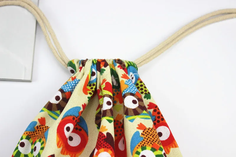 CellDeal холщовые сумки с принтом Совы высокого качества Женская Большая