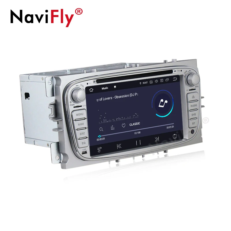 Best NaviFly IPS DSP Android 9.0 Car Multimedia Player for Mondeo C-Max S-Max Focus 2 Car GPS Navigation with Wifi Stereo Autoradio 3