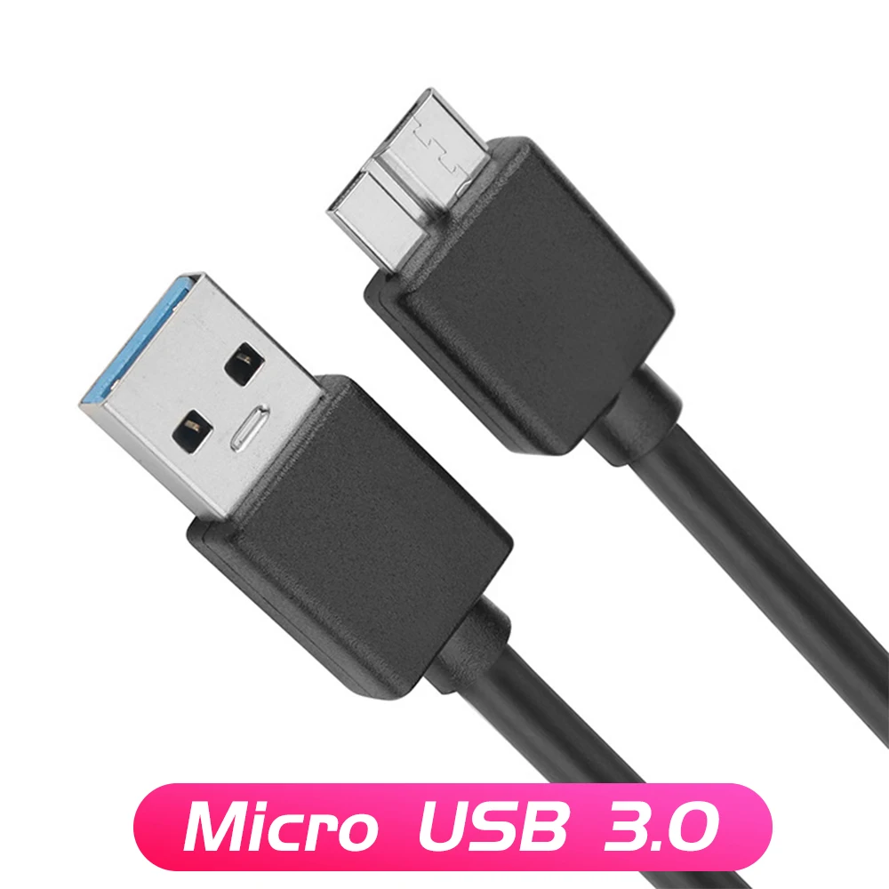 ANMONE USB 3.0 mâle A à Micro B câble pour disque dur externe HDD données cordon d'alimentation câble de charge pour Samsung S5 Note3 ► Photo 1/6