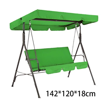 

2Pcs/Set Garden Replacement Canopy Sun Shade Swing Seat Chair Cover Kit 142*120*18cm Seat Cover New 2020